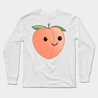 Kawaii Peach Long Sleeve T-Shirt